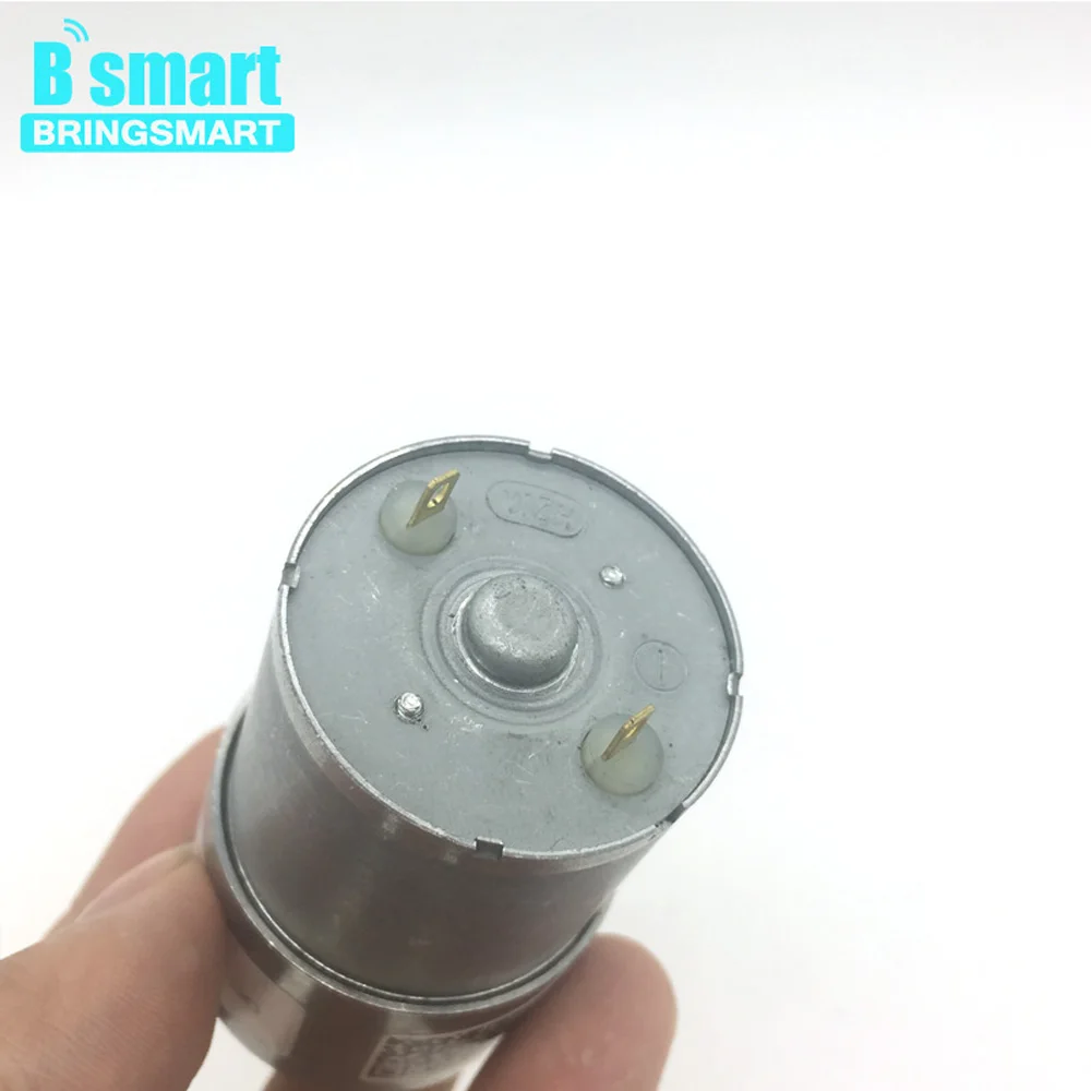 Bringsmart двигатель постоянного тока высокой Turque обратный DC Шестерни Мотор 12V 24 вольт постоянного тока Шестерни коробка Шестерни s Металл Мини Электрический мотор JGB37-3530