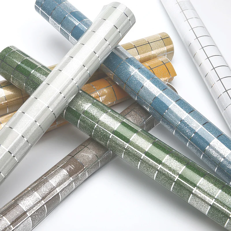 5 метров Алюминий Фольга самоклеющаяся мозаика Наклейки Кухня анти нефти обои