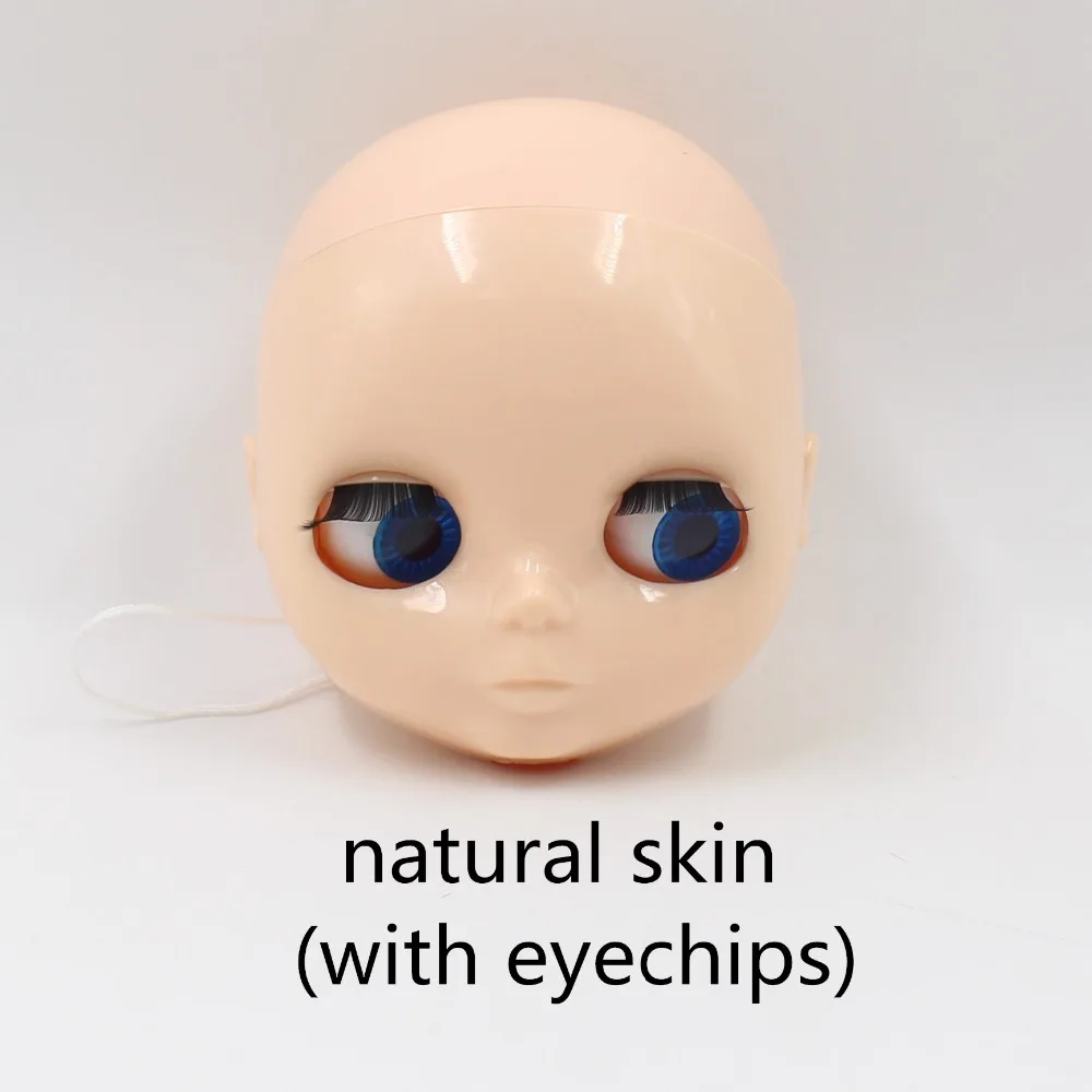 Кукла blyth лысый голова без волос для пользовательского лица DIY кукла, кожа головы свободная, она не собрана
