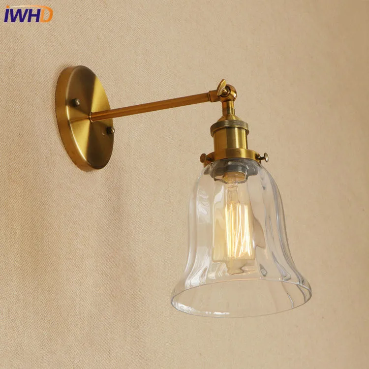 IWHD гладить Adjsutable настенный светильник Эдисон светодиодный Wandlamp светильники для домашнего освещения 4 Вт E27 RH Винтаж настенный светильник аппликация Murale