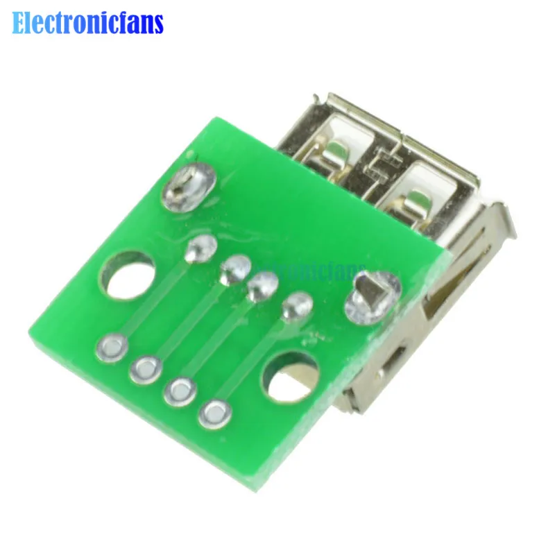 10 шт. конвертер USB типа A мама для разъема Arduino диаметром 2 54 мм|Интегральные схемы| |