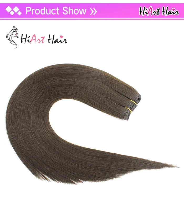 HiArt 100 г Человеческие волосы Remy Weft для салона, двойные прямые волосы для наращивания, натуральные волосы для наращивания на всю голову, густые волосы
