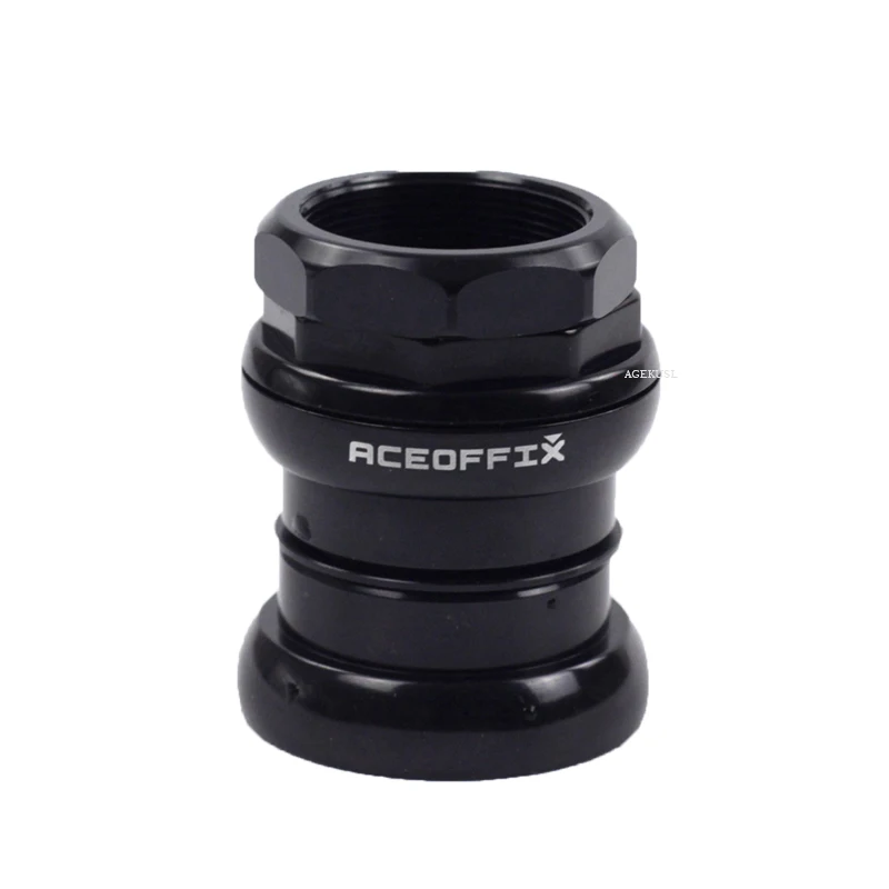 TWTOPSE 75 г Ультралегкая велосипедная Внешняя гарнитура для Brompton 1 1/" 28,6 мм вилка подшипники гарнитура с резьбой велосипедные детали - Цвет: Black Headset