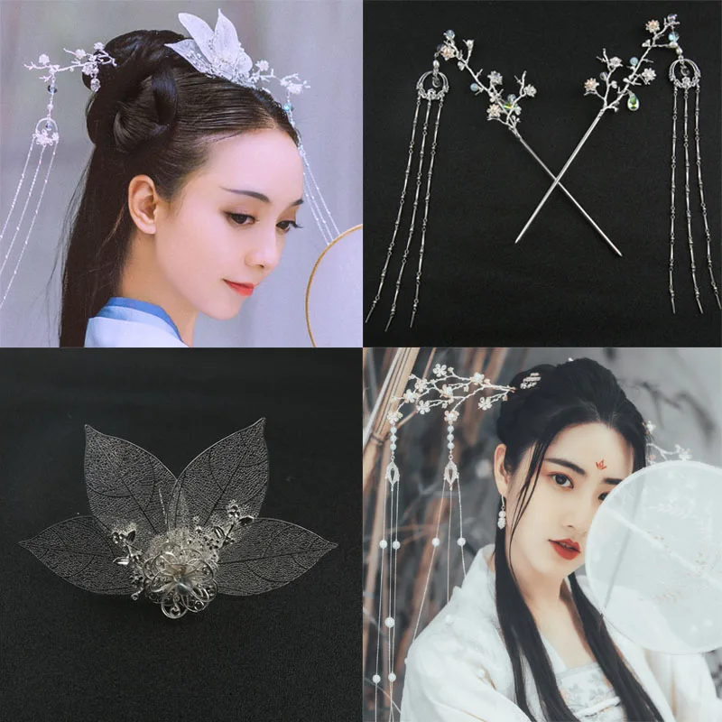 Древний костюм шины hanfu использование и ручной волос элемент к зажиму и древний шаг встряхнуть кисточкой аксессуары комплект
