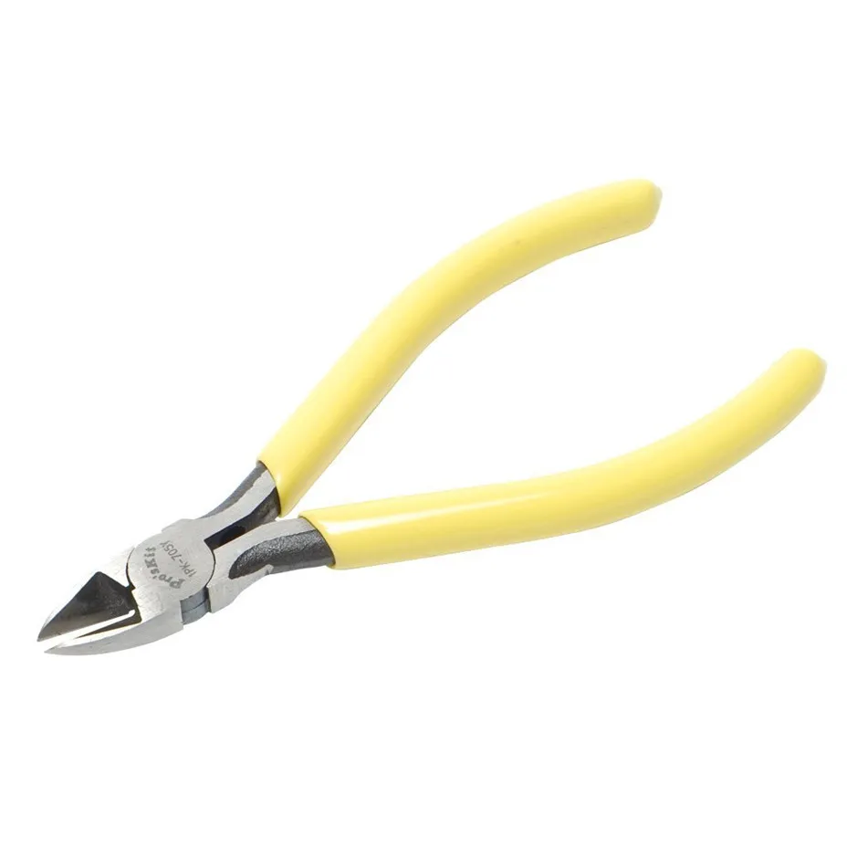 

1PK-705Y Side High Carbon Steel Yellow Diagonal Cutting Plier (125mm) Tools