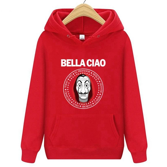 Новые весенние толстовки с капюшоном для игр House Of paper Money Heist La Casa De Papel мужчин