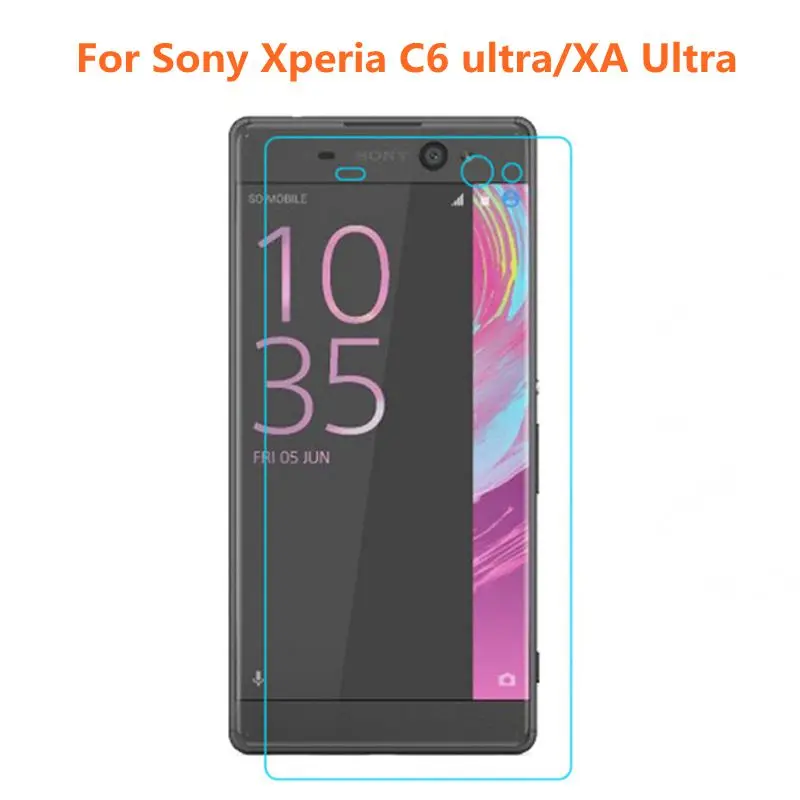 Закаленное стекло 9H для Sony Xperia C6 ultra Оригинальная защитная пленка
