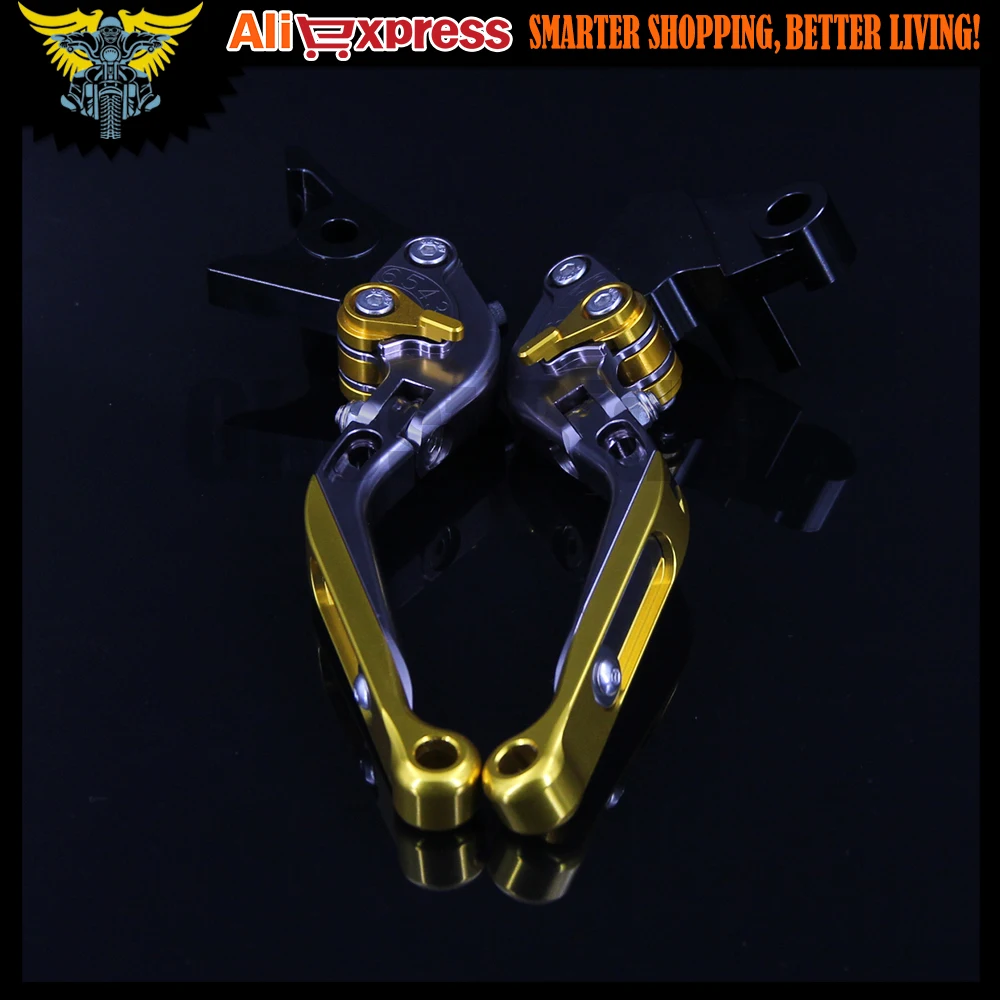Золотые + титановые 8 цветов ЧПУ регулируемые складные выдвижные рычаги