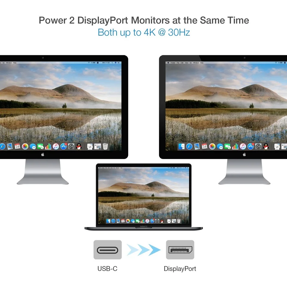 JZYuan USB C DP Displayport адаптер Тип 3 1 Мужской Двойной Женский конвертер 4 К 30 гц видео