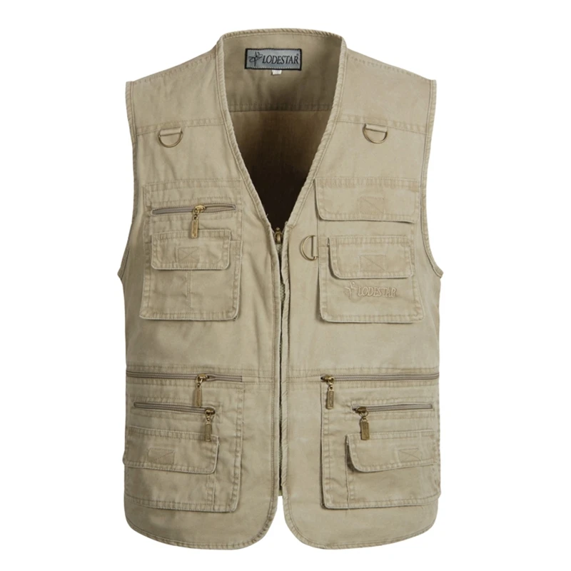 

b New 2022 Spring Autumn Vest men 7XL 6XL 5XL - XL Plus size Waistcoats Multi-pockets Photography Cameraman Vest