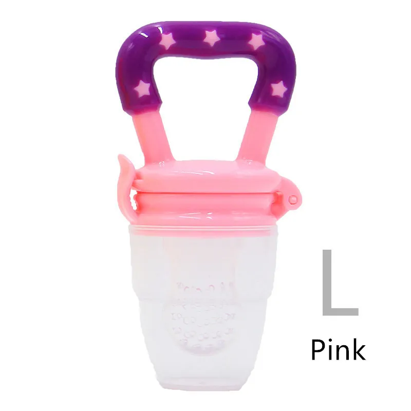 Pink L Соска для свежих фруктов, соска для молока, соска для младенцев, пустышки для детей, безопасные принадлежности для кормления, соска, бутылочки - Цвет: Pink L