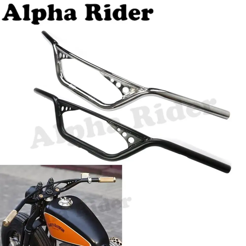 25 мм скремблер руль Ретро стиль Drag Cross Bar просверленное отверстие для Harley Sportster XL