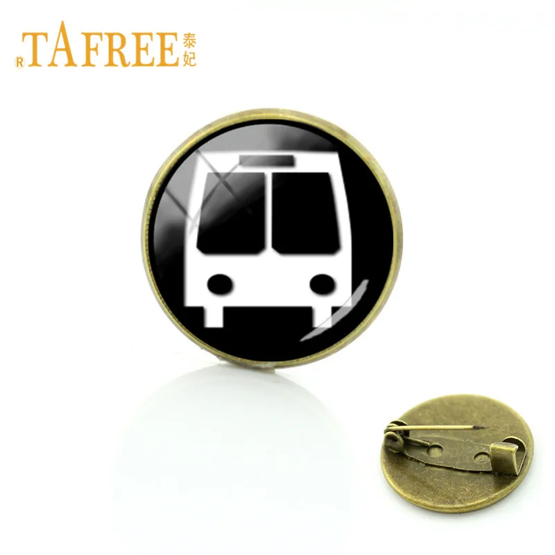 Винтажные Броши TAFREE для автомобиля/автобуса/грузовика/грузового поезда 20 мм
