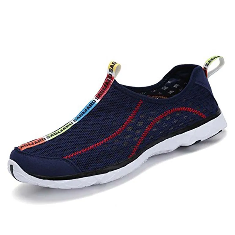 SAGUARO Men Casual Shoes Fashion Breathable Mesh Flats Man Slip On Lovers Lightweight Male Beach Tenis | Обувь