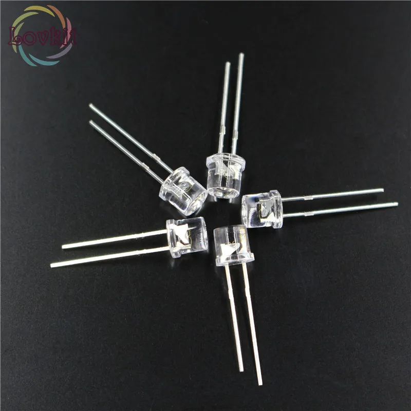 1000 шт. высокое качество 5 мм плоский верхний светодиодный светодиод Ультра