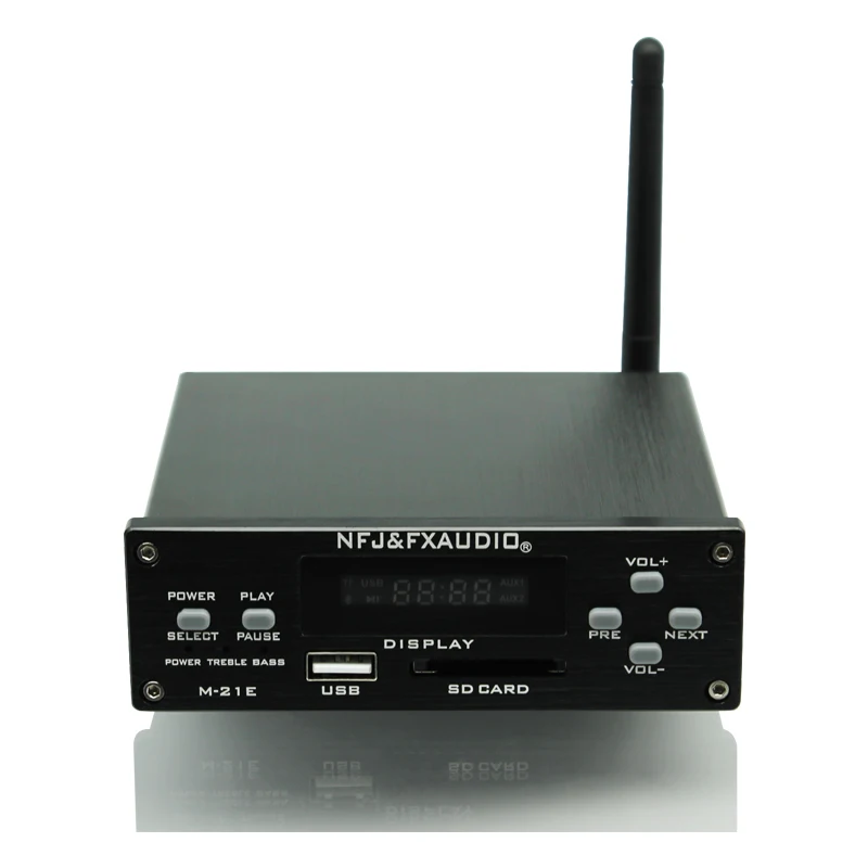 FX аудио M 21E Цифровые усилители Bluetooth V2.1 + EDR USB DAC Мощность усилитель HIFI Портативный
