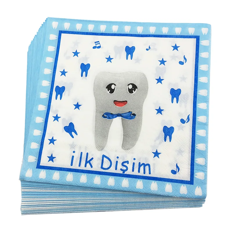 ilk disim 20 шт./партия, новые стильные креативные бумажные салфетки с якорем для парусника, милые бумажные салфетки, полотенца для дня рождения, вечерние украшения для дома - Цвет: ilk disim