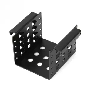 Алюминиевый 4 Bay 2,5 в SATA HDD SSD к 3,5 в кронштейн адаптер, 2,5 в к гибким жестким дискам монтажный комплект конвертера @