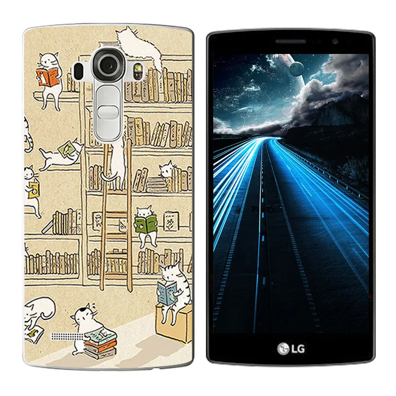 Чехол для LG G4 случае H810 H815 F500 F500K F500L выражение печать Мягкий Силиконовый ТПУ