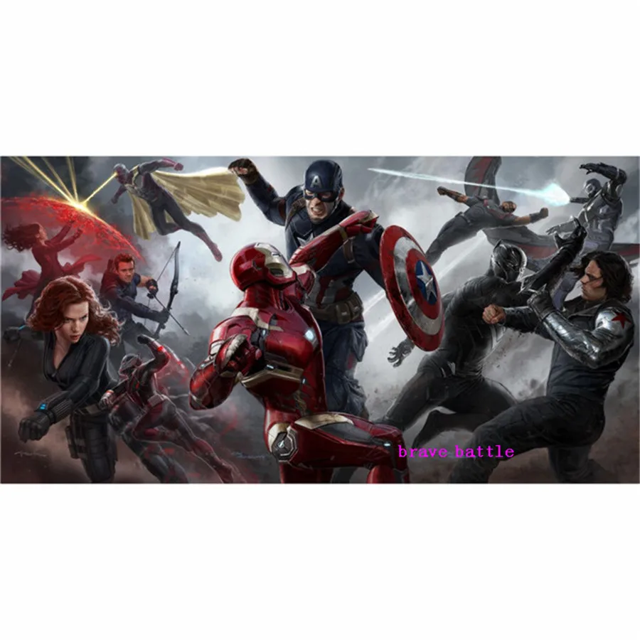 Капитан Америка чудеса 1 панель украшение на стену живопись маслом плакат Холст