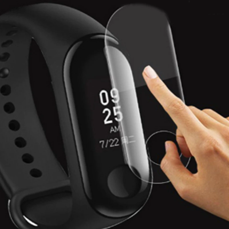 2 шт./лот Защитная пленка для экрана BOORUI Xiaomi Miband 3 ультратонкий защитный чехол с