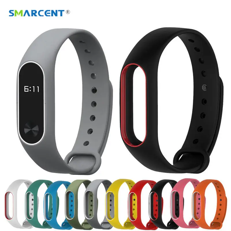 Двойной сменный ремешок для Xiaomi Mi band 2 1 шт. многоцветные ремешки смарт