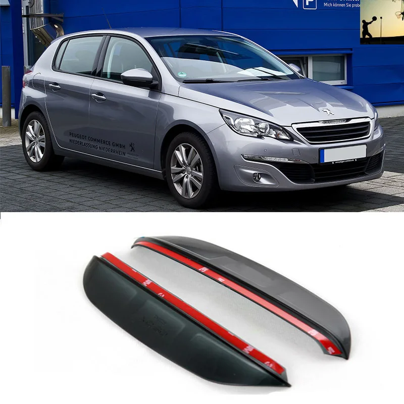Авто-Стайлинг для peugeot 308 T9 зеркало заднего вида козырек против дождя на