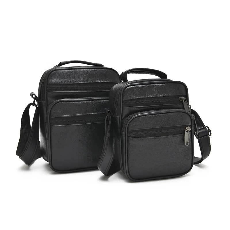 Genuine Leather Messenger Bags Men Travel Business Crossbody Sheepskin Shoulder Bag for Man zipper office bags high quality