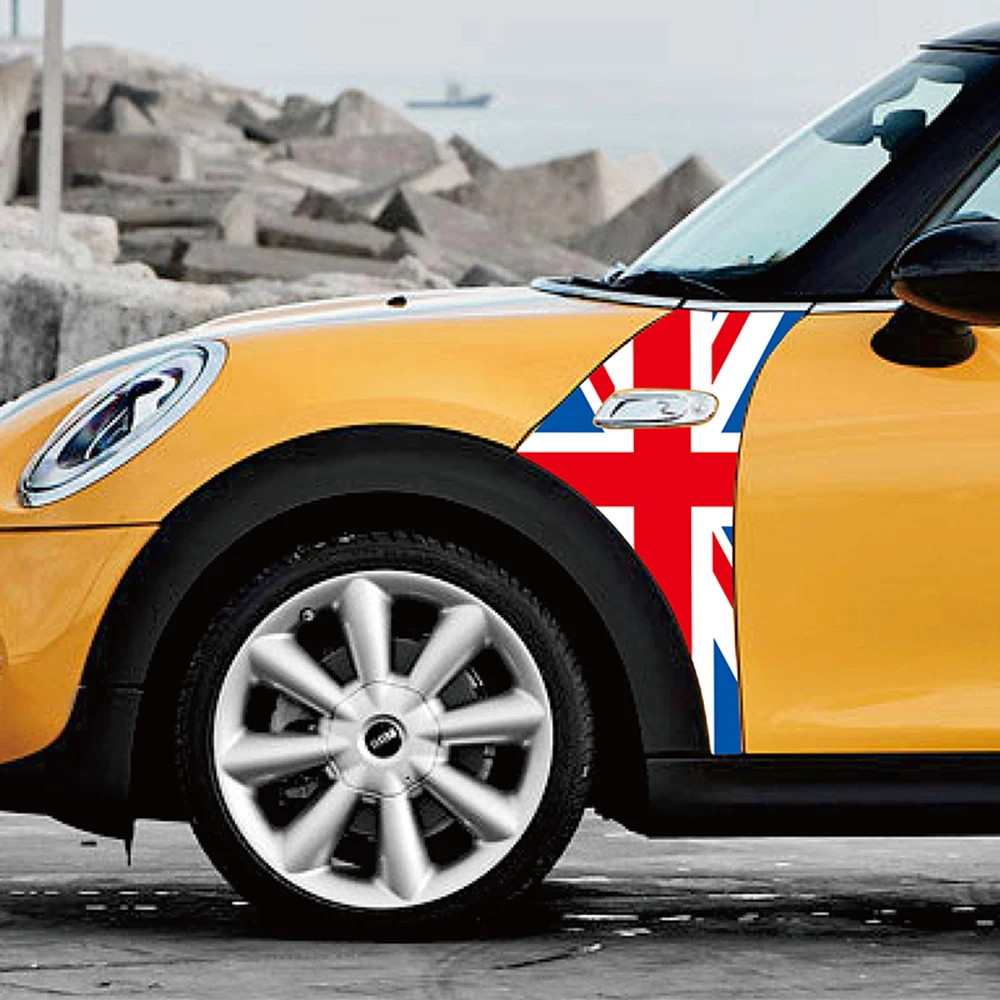 Двухсторонняя наклейка на крыло автомобиля Юнион Джек украшение для Mini Cooper F55 F56