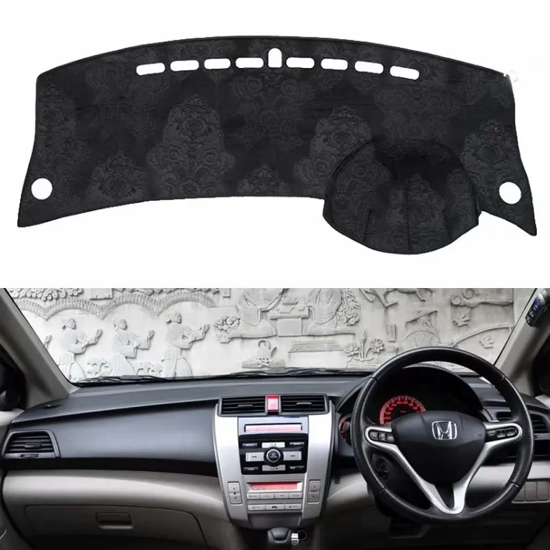 Для Honda city Grace 2008 2009 2010 2011 2013 фланель Dashmats приборной панели крышки тире колодки коврик в машину козырек от солнца RHD