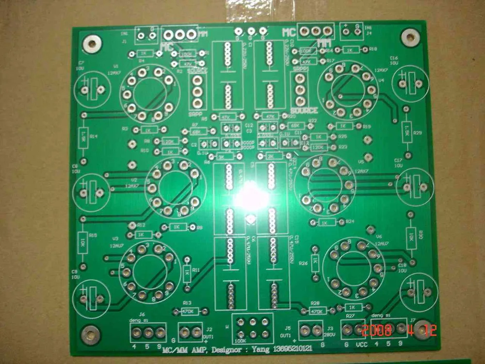 1 шт. DIY PCB без обратной связи мм/MC Phono усилитель голый база на Sansui высокого уровня
