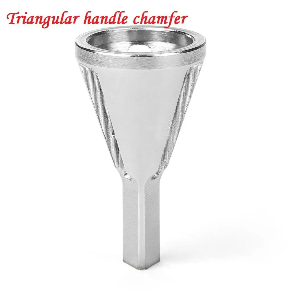 Triangular Инструмент для снятия заусенцев с внешней фаской из быстрорежущей стали, сверло для удаления заусенцев, деревообрабатывающий инструмент для снятия заусенцев, инструмент для всех видов сверл - Цвет: Triangular