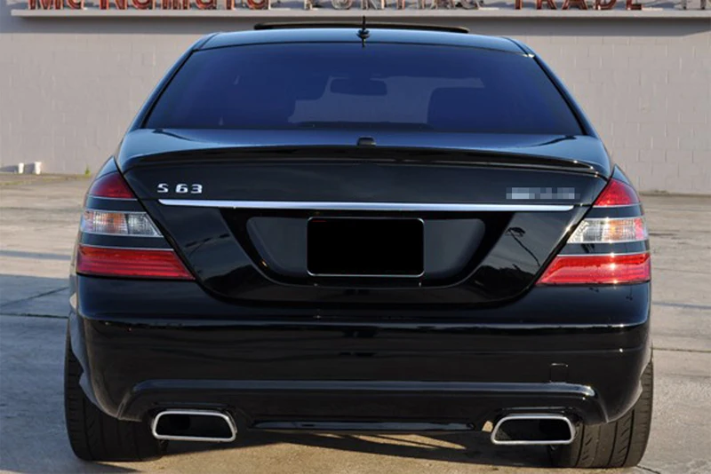 W221 AMG стиль спойлер из углеродного волокна для Mercedes S class W221 2005-2013 4-дверный седан S300 S350 S400 S450 S500 на крышке багажника