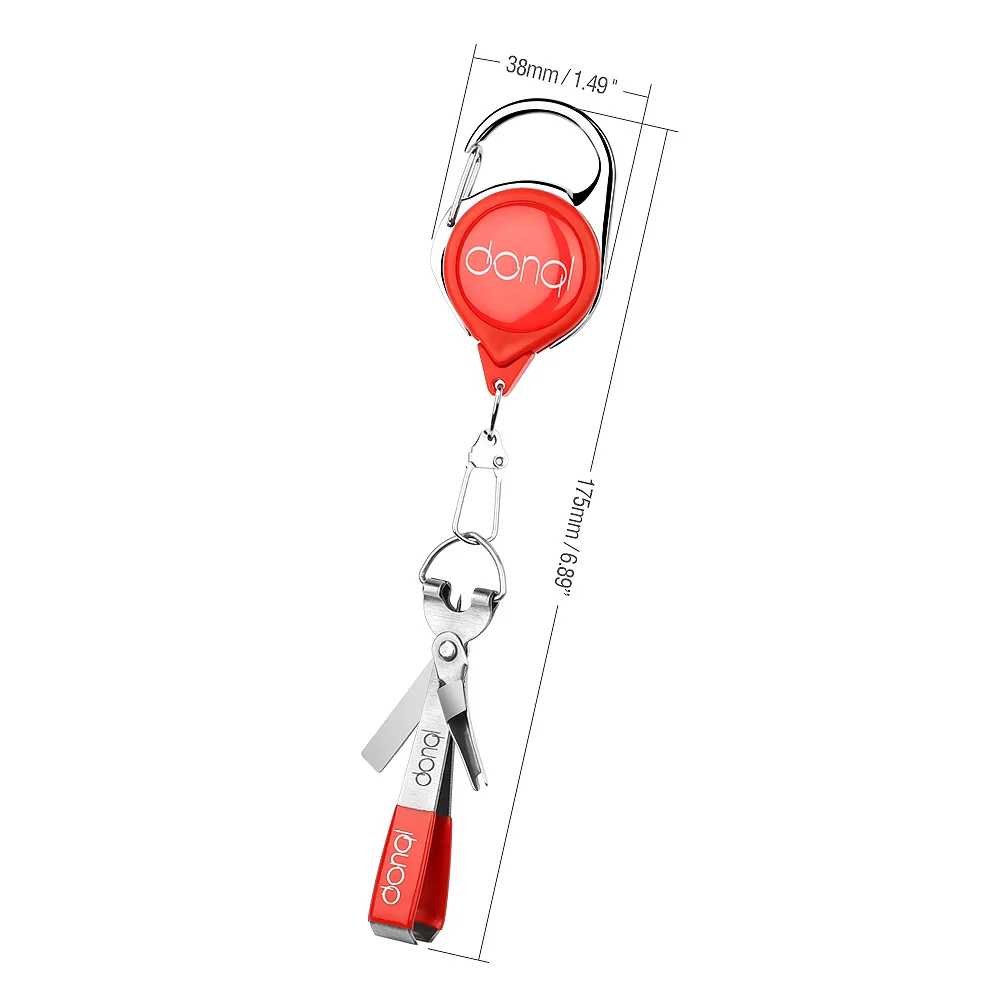 full set red 2 DONQL рыболовное быстрое завязывание узлов инструмент для быстрой завязывания ногтей Узловая линия резак клипер кусачки Крюк Точилка инструмент для завязывания Мушек Рыболовные Снасти - Цвет: full set red 2