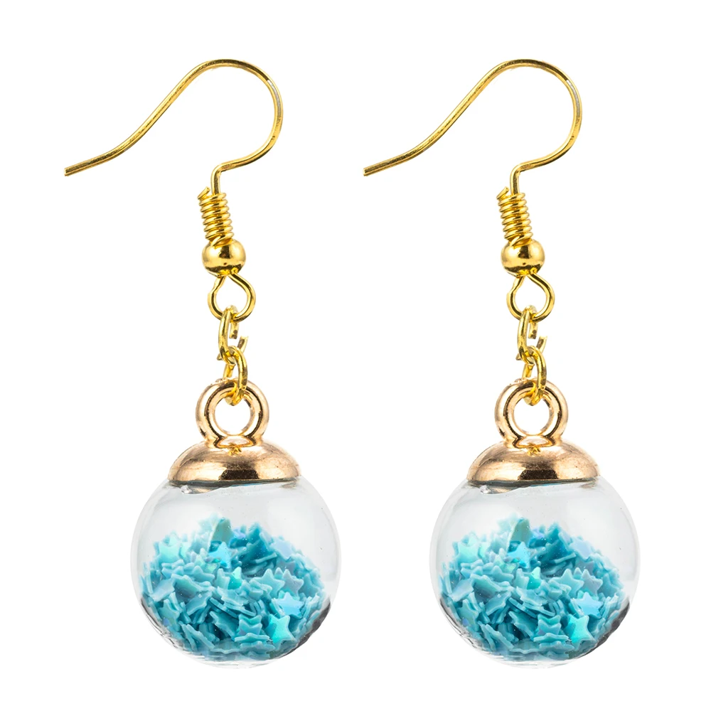 MEIBEADS модные серьги из сплава обруч красочные стеклянные шикарные звезды для