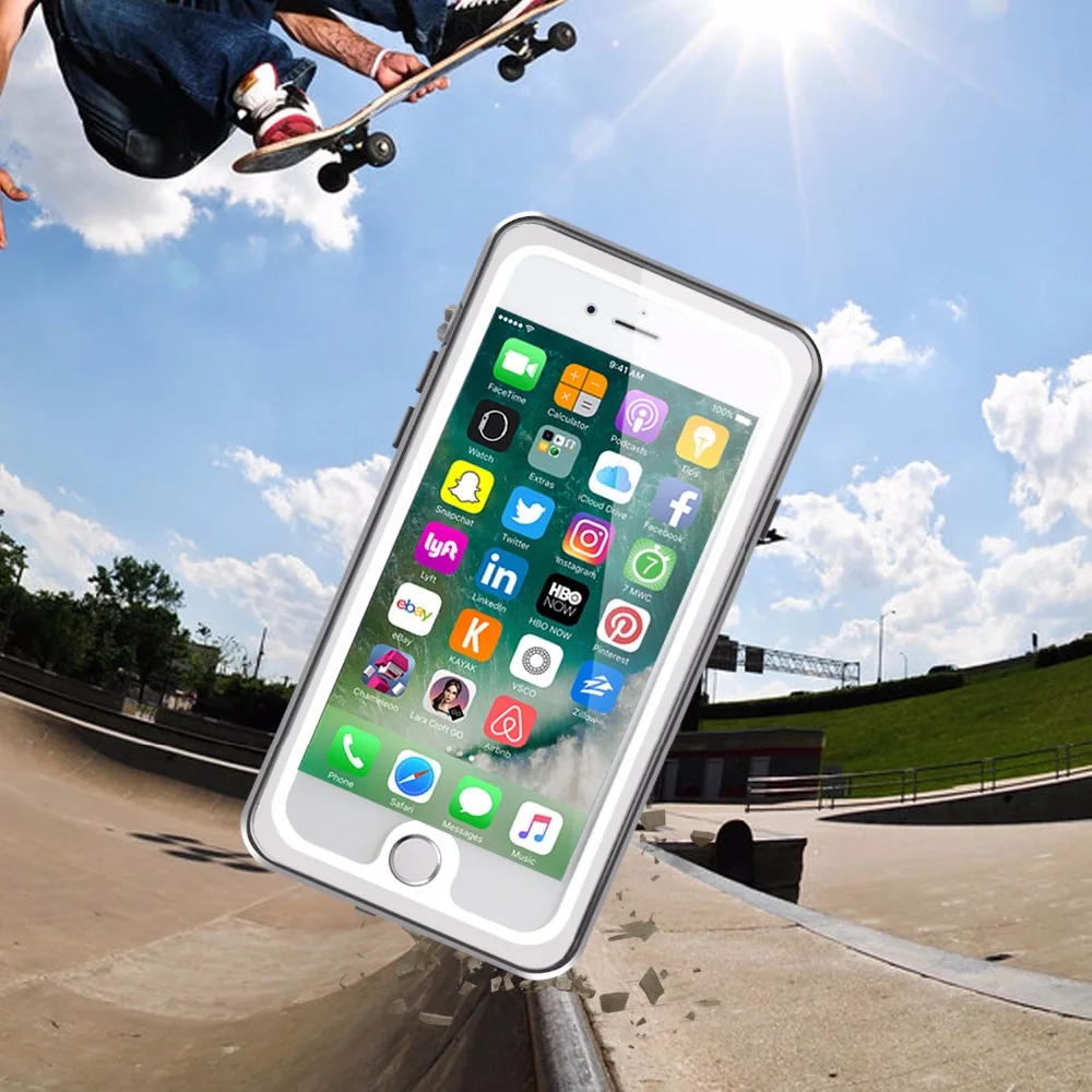 Водонепроницаемый чехол для iPhone 7 8 противоударный грязеотталкивающий защитный с