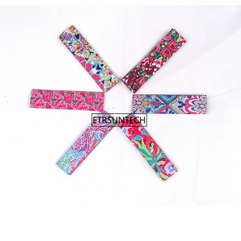 12 шт цветной неопреновый держатель для леденцов с цветочным принтом чехлы детей