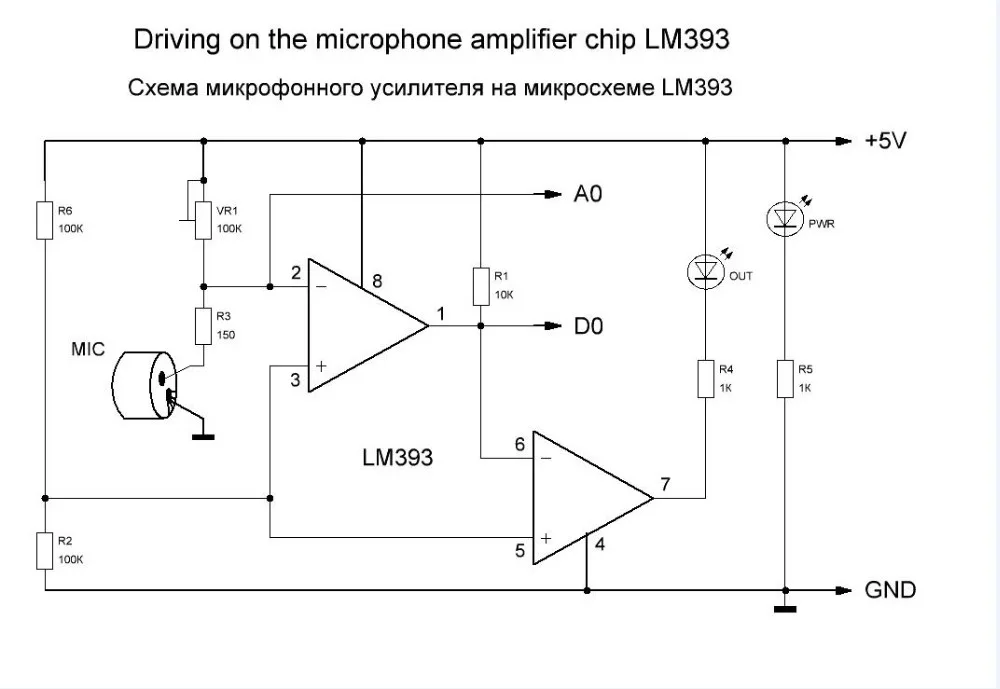 4 Pin Высокая чувствительность Звук микрофонный датчик обнаружения модуль AO/аудио аналоговый источник питания DC 5 V для Arduino AVR PIC