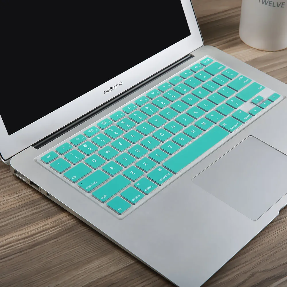 Цветная силиконовая клавиатура для Macbook pro 13 15 17 retina air версия США|colorful keyboard