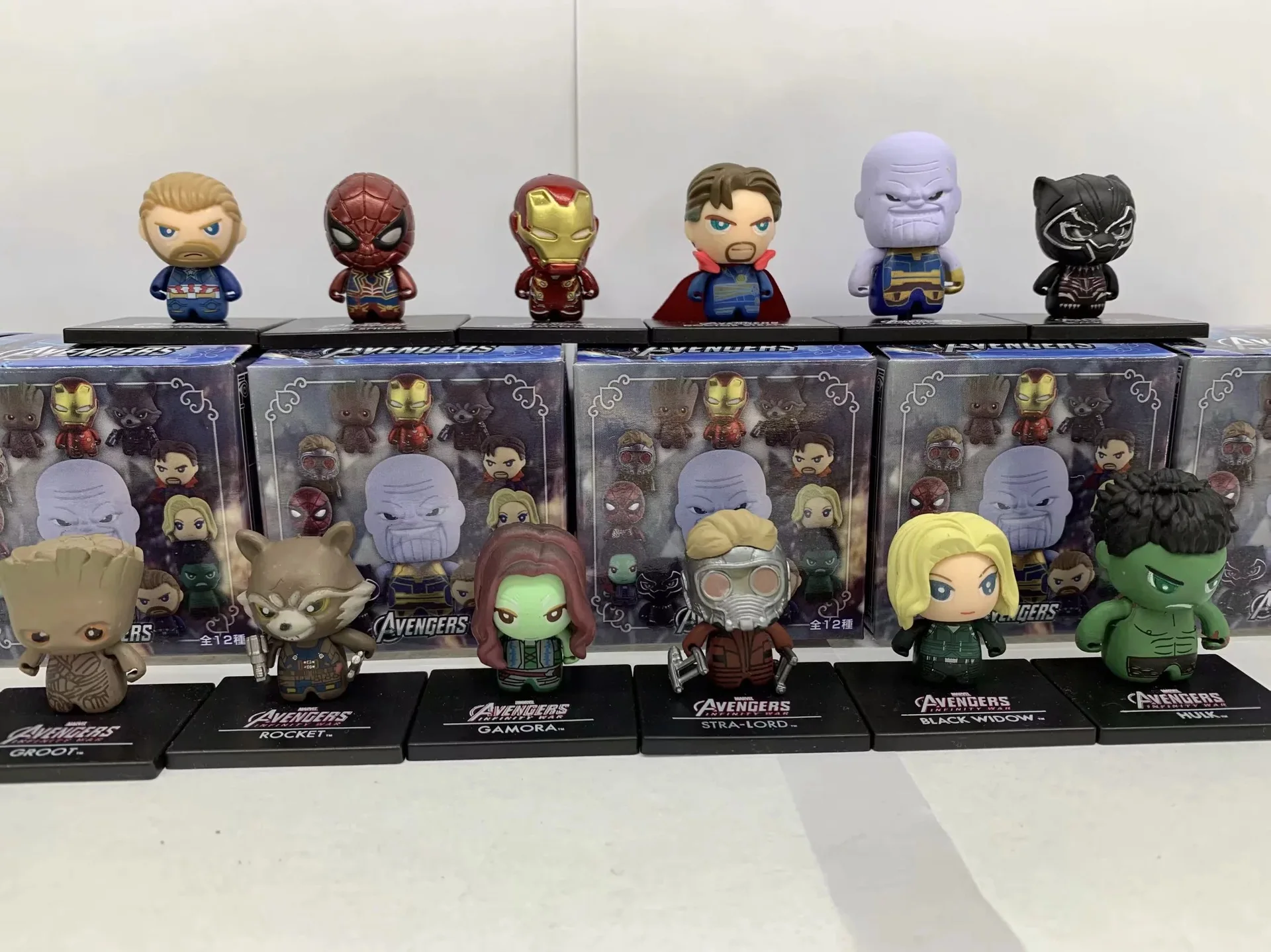 Экшн фигурки супергероев Marvel Мстители Стражи Галактики звезда лорд Человек паук