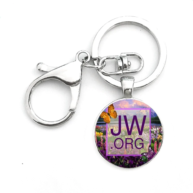 Цепочка для ключей Suteyi JW.ORG цепочка брелок со стеклянным кабошон с фото держатель