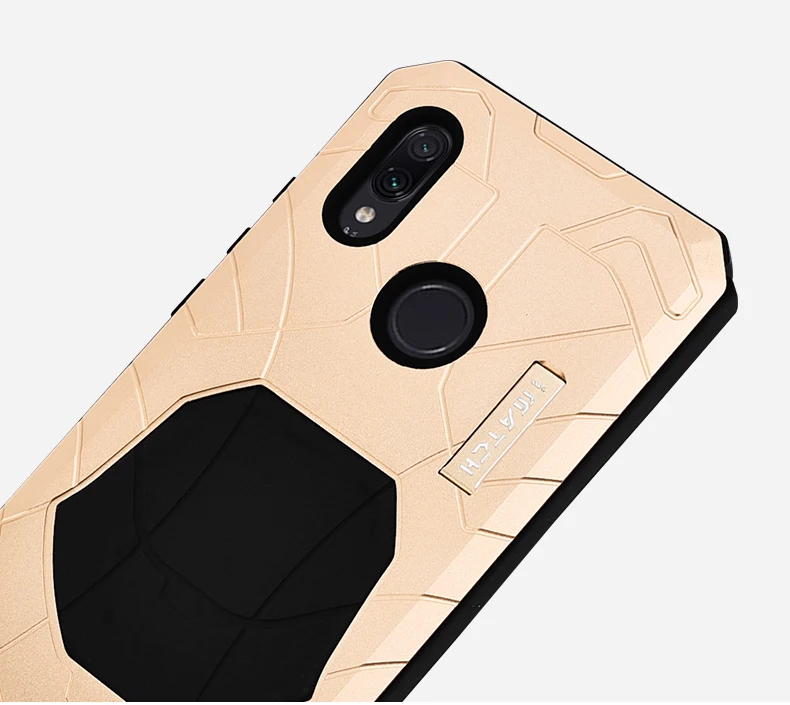 

Original IMATCH Daily Waterproof Case For Xiaomi Redmi Note 7/ Pro Luxury Metal Silicone cover 360 Full Protection Phone Cases