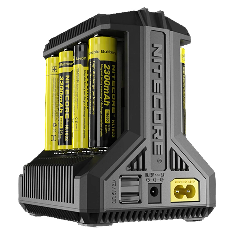 Зарядное устройство NITECORE Intellicharge I8 eight Bays автоматически обнаруживает/заряжает