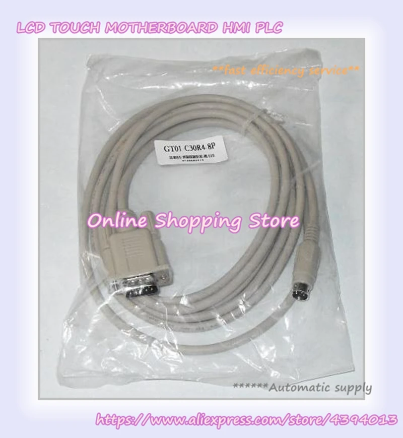 GT01 C30R4-8P GT01-C30R4-8P программный кабель между GT11 GT15 GS2110 HMI для серии FX FX1S FX1n FX2n PLC C50R4 C100R4