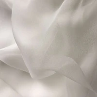howmay 100 pure silk fabric 3 5mm 35cm 90cm white silk gauze transparent soft fabric for diy 10 yards per bag
