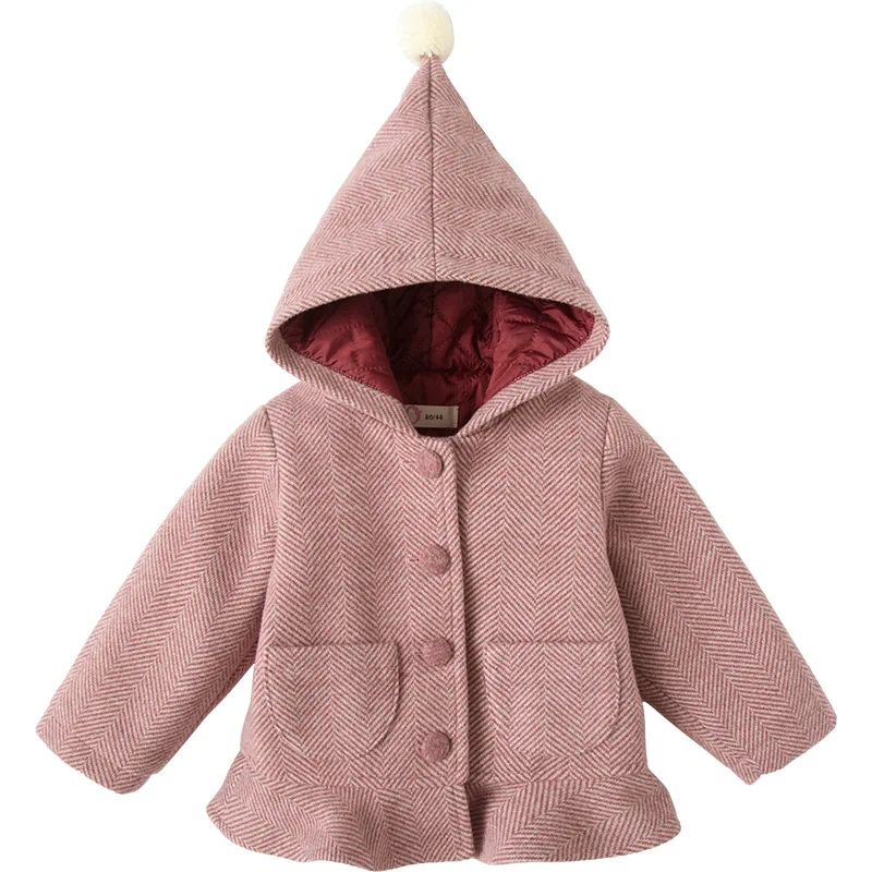 baby girl winter clothes kids coats 2018 Fashion New Girl woolen coat Winter 18M-5 Yrs warm jacket | Детская одежда и обувь