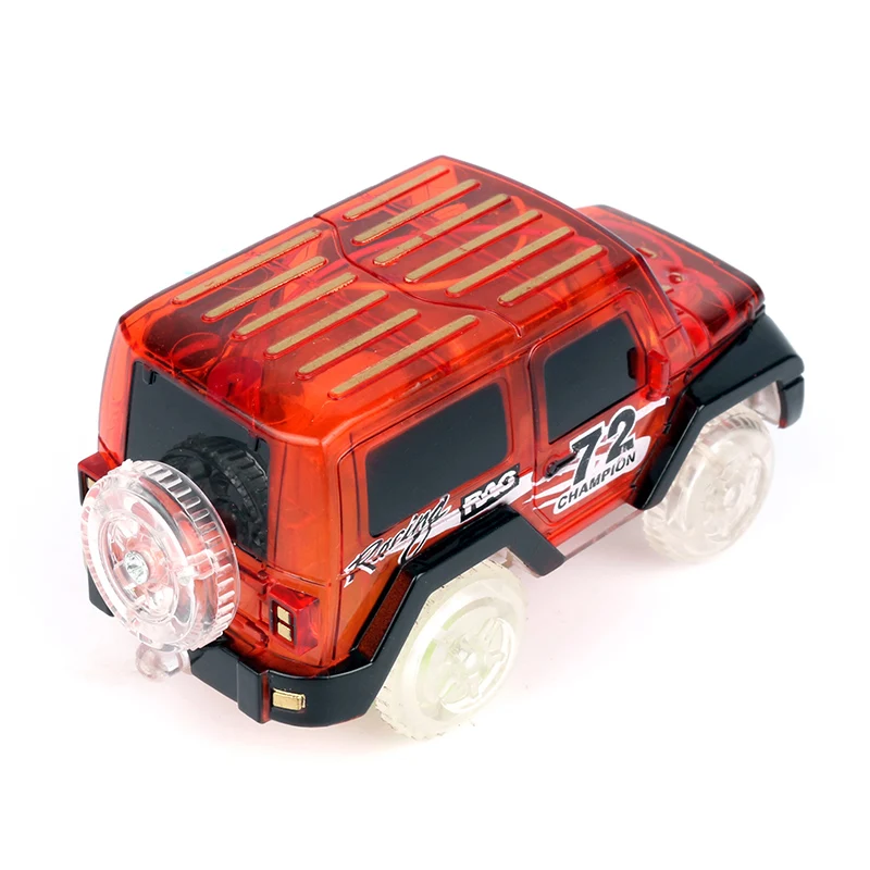 Горки Diecasts игрушка с 5 мигалками Волшебные электроники светодио дный автомобиль