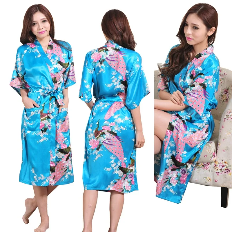 Атласные халаты для невест Свадебный халат пижамы шелковая пижама повседневный