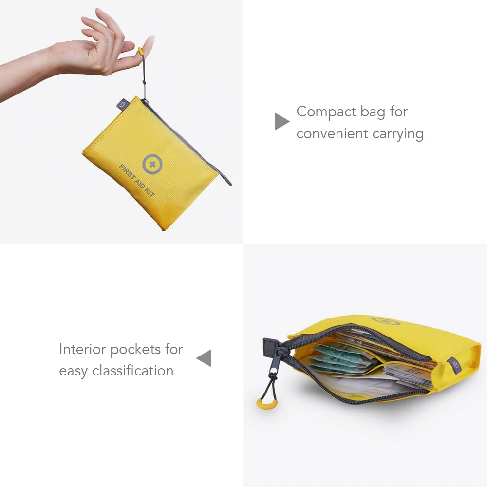 Xiaomi Mijia Miaomiaoce 153Pcs Home First Aid Kit Medical Survival Bag Compact for Emergency at Home Outdoors Car Camp