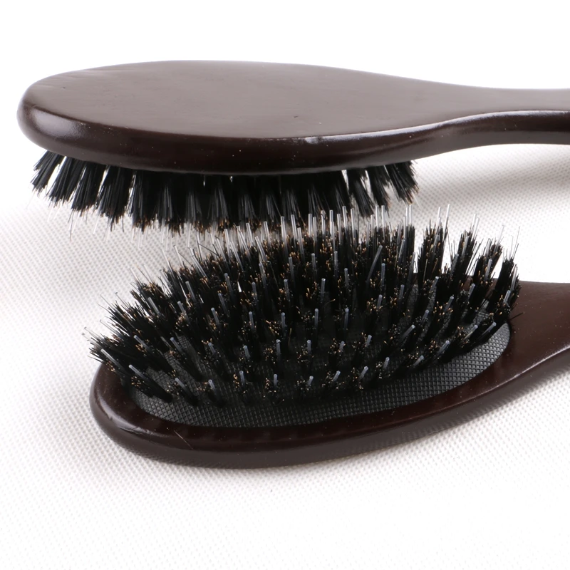 XUCHANG HARMONY 1 Piece Boar Bristle Salon Hair Brush with Wooden-handle for Hair Extension
